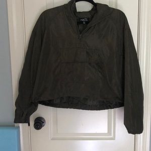 womens water proof cropped hoodie